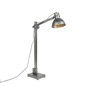 Průmyslová stojací lampa šedá - Samia