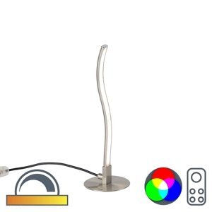 Designová stolní lampa z oceli včetně LED a dálkového ovládání - Onda