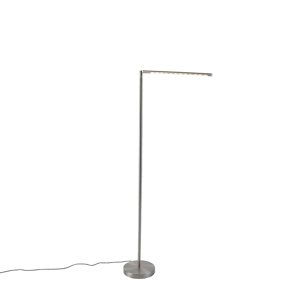 Moderní stojací lampa z oceli s dotykovým stmívačem vč. LED - Douwe