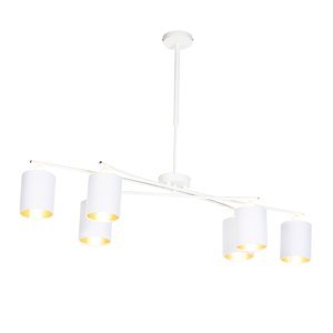 Moderní závěsná lampa bílá nastavitelná - Lofty