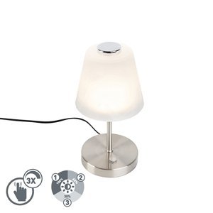 Designová stolní lampa ocelová stmívatelná včetně LED - Regina