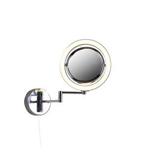 Designové koupelnové zrcadlo chromované včetně LED nastavitelné IP44 - Vicino