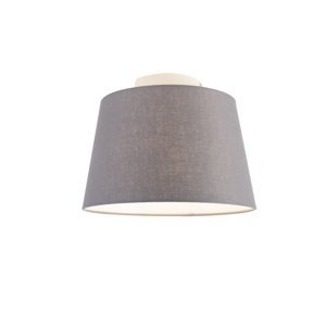 Moderní stropní svítidlo s tmavě šedým odstínem 25 cm - Combi