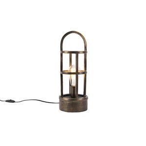 Art Deco stolní lampa bronzová 41 cm - Kevie