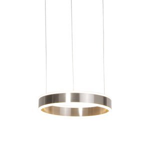 Moderní závěsná lampa z oceli včetně LED 40 cm stmívatelné na zahřátí - Ollie