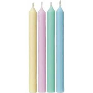 Kulaté barevné svíčky 24 ks – 6 cm - Wilton