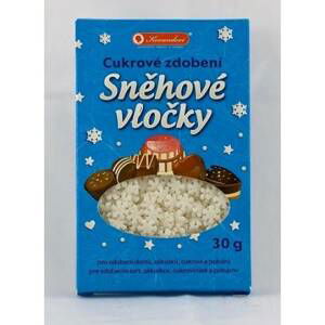 Cukrové zdobení sněhové vločky 30g - Kovandovi