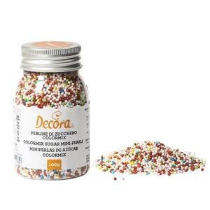 Cukrové zdobení mini perličky 1,5mm barevné 100g - Decora
