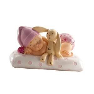 Figurka na dort spící miminko holčička - Dekora