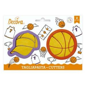 Vykrajovátka basketbalový míč a čepice - Decora