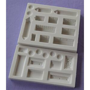 Silikonová forma mašinka a vagonky - Alphabet Moulds