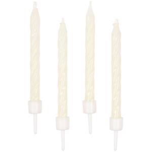 Svíčky světlé spirálové 10ks 6cm - Amscan