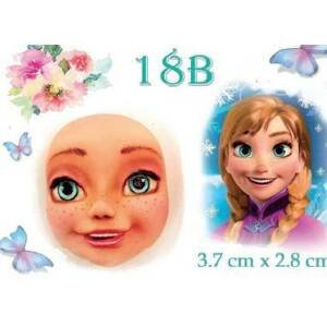 Silikonová forma obličej Anna Frozen - Galias Moulds