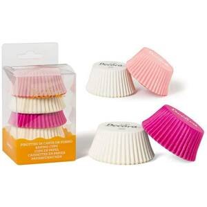 Košíčky na muffiny růžovo bílé 75ks 5x3,2cm - Decora