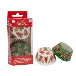 Papírové košíčky na muffiny 36ks vánoční - Decora