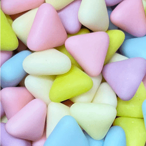 Cukrové zdobení pastelové trojúhelníky 80g - Scrumptious