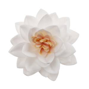 Květy bílé z jedlého papíru 7cm 15ks bílé - Dekora