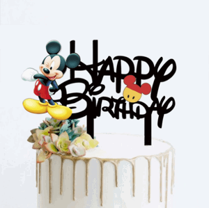 Zápich do dortu Mickye Happy Birthday - Cakesicq