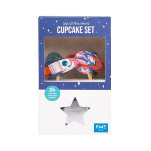 Cupcake set vesmír, 24ks - PME