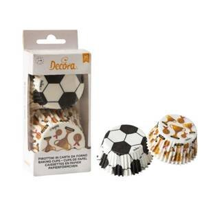 Košičky na cupcakes fotbalový šampiony, 36ks - Decora