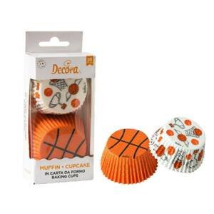 Košičky na cupcakes basketball, 36ks - Decora