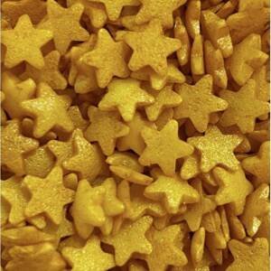 Cukrové zdobení light gold hvězdičky 60g - Scrumptious