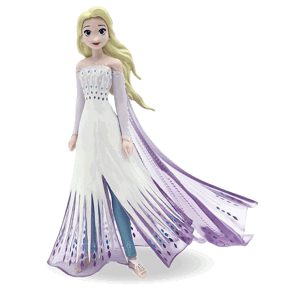 Figurka na dort Elsa bílé šaty 9,5 cm - Bullyland