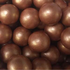 Cukrové zdobení chocoballs XL rose gold 70g - Scrumptious