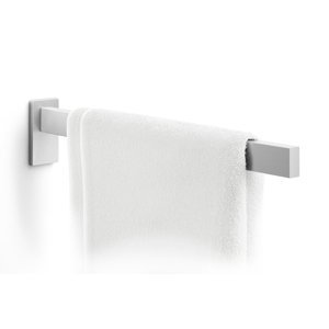 Koupelnový držák na ručníky nerezový broušený hranatý ZACK