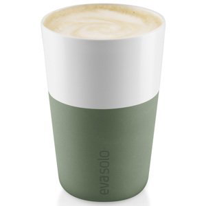Hrnky na latte 360 ml set 2 kusů kaktusově zelený Eva Solo