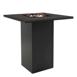 COSI Stůl s plynovým ohništěm Cosiloft barový stůl černý rám / černá deska