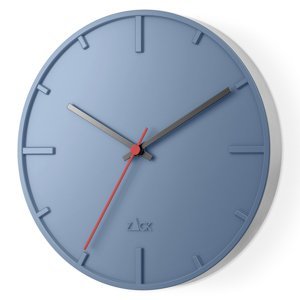 nástěnné hodiny nerezové modré wanu Zack