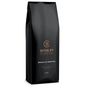 Basium coffee brazílie santos zrnková 250g čerstvě pražená