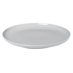 mělký talíř porcelánový světle šedý RO BLOMUS