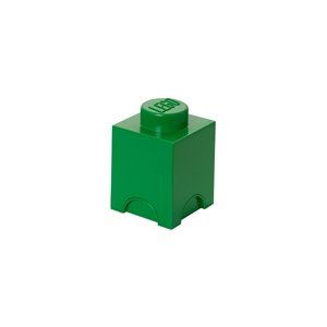 LEGO úložný box 1 - tmavě zelená