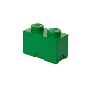 LEGO úložný box 2 - tmavě zelená