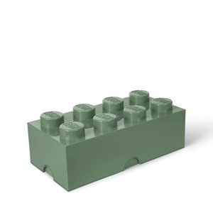 LEGO úložný box 8 - army zelená