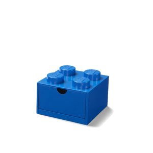 LEGO stolní box 4 se zásuvkou - modrá