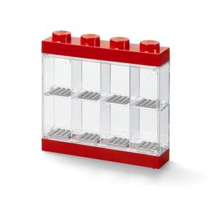 LEGO sběratelská skříňka na 8 minifigurek - červená