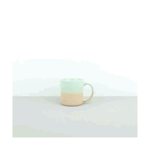 Made in Japan Hrnek s uchem Tea Cup lososový-zelený 250 ml