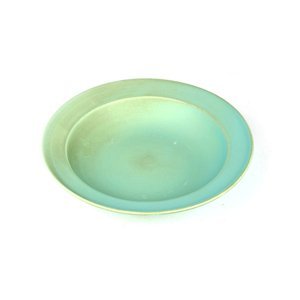 Made in Japan Hluboký talíř s širokým okrajem 21,5 cm modrozelený