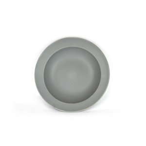 Made in Japan Hluboký talíř s širokým okrajem 21,5 cm šedý