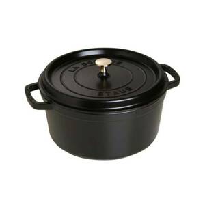 STAUB Cocotte hrnec kulatý 20 cm/2,2l černý