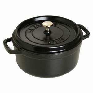 STAUB Cocotte hrnec kulatý 24 cm/3,8l černý