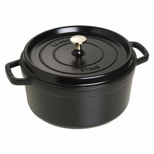 STAUB Cocotte hrnec kulatý 26 cm/5,2l černý