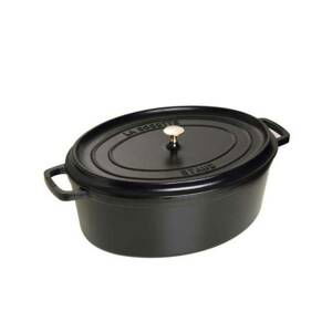 STAUB Cocotte hrnec oválný 31 cm/5,5l černý