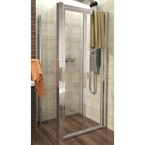 DELTA COMBI 110x90 Clear Well Sprchový kout se zalamovacími dveřmi