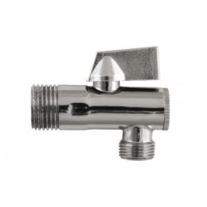 Rohový ventil uzavírací Easy závitový s filtrem, páka hliník 1/2x3/8 chrom