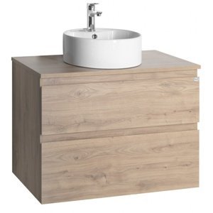 ALTAIR koupelnová skříňka s umyvadlem, š. 78,1 cm, dub emporio