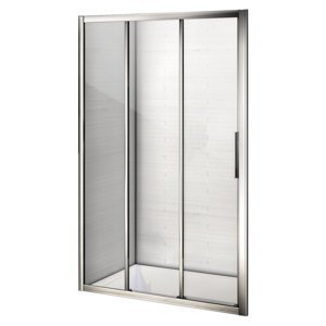 WellMall AFTER 100 Clear Třídílné posuvné sprchové dveře
